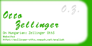 otto zellinger business card